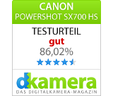 Test dkamera: Gut für Canon PowerShot SX700 HS