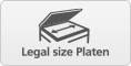 Legal size platen